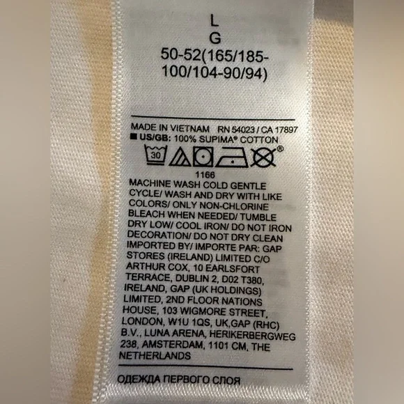 Banana Republic White Long Sleeve Henley Shirt - Picture 6 of 9